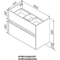  AM.PM Тумба под умывальник Sense M7B-FUX0802WG-WCC0802WG - Превью изображения №10 — Интернет-магазин Time-Shop