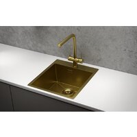 Кухонная мойка Granula GR-4600 (золото сатин) - Превью изображения №2 — Интернет-магазин Time-Shop