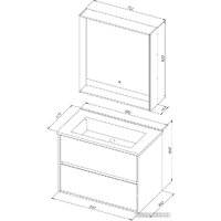  Aquanet Тумба под умывальник Милан 85 316703 - Превью изображения №7 — Интернет-магазин Time-Shop