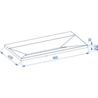 Умывальник Lauter Nelli 90 (бетон кварц) - Превью изображения №2 — Интернет-магазин Time-Shop