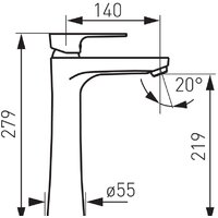 Смеситель Ferro Algeo Square BAQ2L - Превью изображения №2 — Интернет-магазин Time-Shop