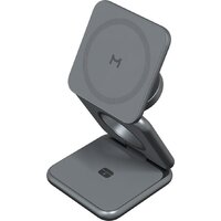 Беспроводное зарядное Magssory Fold Pro 3 в 1 WCH063 (темно-серый) - Превью изображения №5 — Интернет-магазин Time-Shop