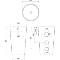 Умывальник Wellsee Callipy Art 338902000 - Превью изображения №9 — Интернет-магазин Time-Shop