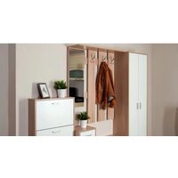 Стенка Империал Интер в прихожую (дуб сонома/белый) - Превью изображения №4 — Интернет-магазин Time-Shop