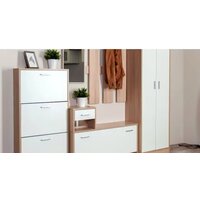 Стенка Империал Интер в прихожую (дуб сонома/белый) - Превью изображения №5 — Интернет-магазин Time-Shop