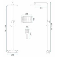 Душевая система  Rea Tom Chrome REA-P7100 - Превью изображения №4 — Интернет-магазин Time-Shop