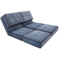 Кресло-кровать Лама-мебель Раскладное Марио (Bahama Denim/Bahama Grey) - Превью изображения №8 — Интернет-магазин Time-Shop