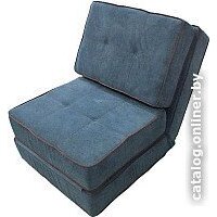 Кресло-кровать Лама-мебель Раскладное Марио (Bahama Denim/Bahama Grey) - Превью изображения №5 — Интернет-магазин Time-Shop