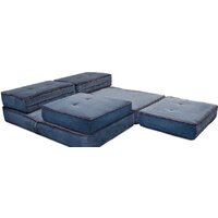 Кресло-кровать Лама-мебель Раскладное Марио (Bahama Denim/Bahama Grey) - Превью изображения №10 — Интернет-магазин Time-Shop