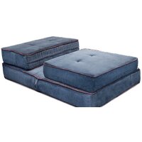 Кресло-кровать Лама-мебель Раскладное Марио (Bahama Denim/Bahama Grey) - Превью изображения №3 — Интернет-магазин Time-Shop