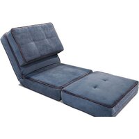 Кресло-кровать Лама-мебель Раскладное Марио (Bahama Denim/Bahama Grey) - Превью изображения №4 — Интернет-магазин Time-Shop