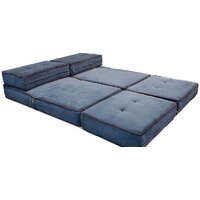 Кресло-кровать Лама-мебель Раскладное Марио (Bahama Denim/Bahama Grey) - Превью изображения №11 — Интернет-магазин Time-Shop