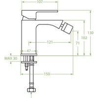 Смеситель Laveo Kvadrato BLQ 032D - Превью изображения №2 — Интернет-магазин Time-Shop