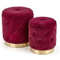 Halmar Комплект POLLY 2 шт бордовый/золотой