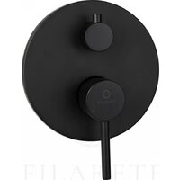 Душевая система  Filarete Roun FL1027 (Черный матовый) - Превью изображения №16 — Интернет-магазин Time-Shop