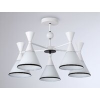 Люстра средней высоты Ambrella light Traditional TR3165/5 WH/BK - Превью изображения №2 — Интернет-магазин Time-Shop