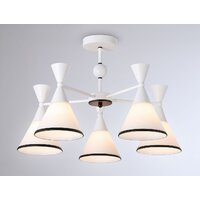 Люстра средней высоты Ambrella light Traditional TR3165/5 WH/BK - Превью изображения №3 — Интернет-магазин Time-Shop