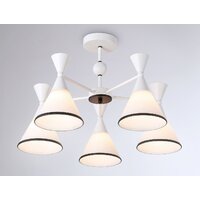 Люстра средней высоты Ambrella light Traditional TR3165/5 WH/BK - Превью изображения №4 — Интернет-магазин Time-Shop