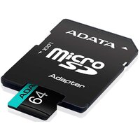 Карта памяти ADATA Premier Pro AUSDX64GUI3V30SA2-RA1 microSDXC 64GB (с адаптером) - Превью изображения №3 — Интернет-магазин Time-Shop