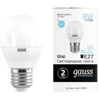 Gauss Elementary 8W 560lm 6500K Е27 53238