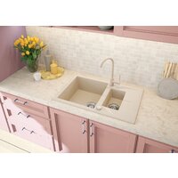 Кухонная мойка Deante Andante ZQN 5513 (бежевый) - Превью изображения №3 — Интернет-магазин Time-Shop