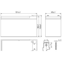 Аккумулятор для ИБП Delta HR 12-28W (12В/7 А·ч) - Превью изображения №2 — Интернет-магазин Time-Shop