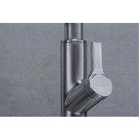 Смеситель Blanco Solenta-S Senso (рычаг слева, нержавеющая сталь) - Превью изображения №5 — Интернет-магазин Time-Shop