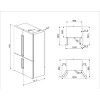 Четырёхдверный холодильник Smeg FQ60XDE - Превью изображения №2 — Интернет-магазин Time-Shop