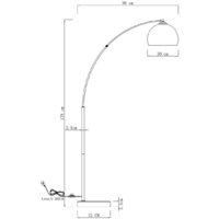 Торшер Moderli Arco V10993-F - Превью изображения №2 — Интернет-магазин Time-Shop