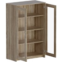 Тумба Mio Tesoro Сириус 2 двери со стеклом 78x123 2.02.03.390.3 (дуб сонома) - Превью изображения №2 — Интернет-магазин Time-Shop