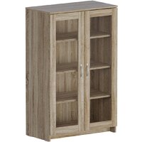 Mio Tesoro Сириус 2 двери со стеклом 78x123 2.02.03.390.3 (дуб сонома)