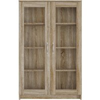 Тумба Mio Tesoro Сириус 2 двери со стеклом 78x123 2.02.03.390.3 (дуб сонома) - Превью изображения №3 — Интернет-магазин Time-Shop