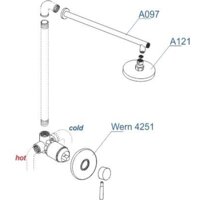 Душевая система  Wasserkraft A12497 - Превью изображения №4 — Интернет-магазин Time-Shop