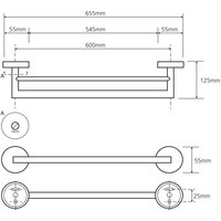 Держатель для полотенца Bemeta Brilo 161204052 - Превью изображения №2 — Интернет-магазин Time-Shop
