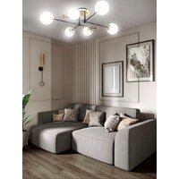 Припотолочная люстра Aitin Pro L73043/6T (черный/золото) - Превью изображения №2 — Интернет-магазин Time-Shop