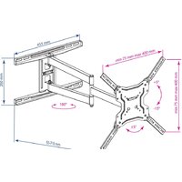 Кронштейн для телевизора Kromax DIX-19 (черный) - Превью изображения №5 — Интернет-магазин Time-Shop