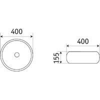 Умывальник CeramaLux 78217 - Превью изображения №2 — Интернет-магазин Time-Shop