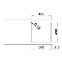 Кухонная мойка Blanco Naya 5 527127 (мягкий белый) - Превью изображения №4 — Интернет-магазин Time-Shop
