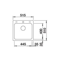 Кухонная мойка Blanco Naya 5 527127 (мягкий белый) - Превью изображения №3 — Интернет-магазин Time-Shop