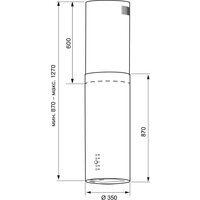 Кухонная вытяжка Krona Tina Isola 350 3P КА-00005639 (белый) - Превью изображения №2 — Интернет-магазин Time-Shop