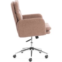 Офисное кресло TetChair Dover (хром/букле/коричневый) - Превью изображения №2 — Интернет-магазин Time-Shop