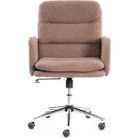 Офисное кресло TetChair Dover (хром/букле/коричневый) - Превью изображения №5 — Интернет-магазин Time-Shop