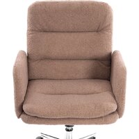 Офисное кресло TetChair Dover (хром/букле/коричневый) - Превью изображения №6 — Интернет-магазин Time-Shop