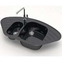 Кухонная мойка MARRBAXX Карельский камень модель 23/Q4 F023Q004 (черный) - Превью изображения №2 — Интернет-магазин Time-Shop