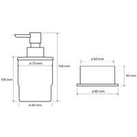 Дозатор для жидкого мыла Bemeta Omega 138109161 - Превью изображения №2 — Интернет-магазин Time-Shop