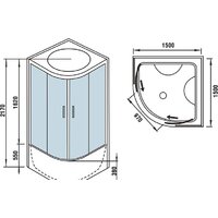 Душевая кабина WeltWasser WW500 Emmer 15055 - Превью изображения №15 — Интернет-магазин Time-Shop