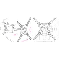 Кронштейн для телевизора Kromax OPTIMA-407 (серый) - Превью изображения №2 — Интернет-магазин Time-Shop