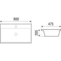 Умывальник WeltWasser Deilbach 7608-80 - Превью изображения №4 — Интернет-магазин Time-Shop