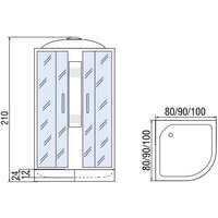 Душевая кабина Мономах 80/24 С МЗ - Превью изображения №10 — Интернет-магазин Time-Shop