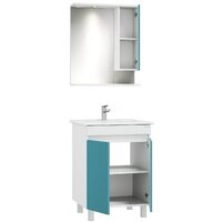  Onika Тумба под умывальник Марви 60 106153 (бирюзовый) - Превью изображения №4 — Интернет-магазин Time-Shop